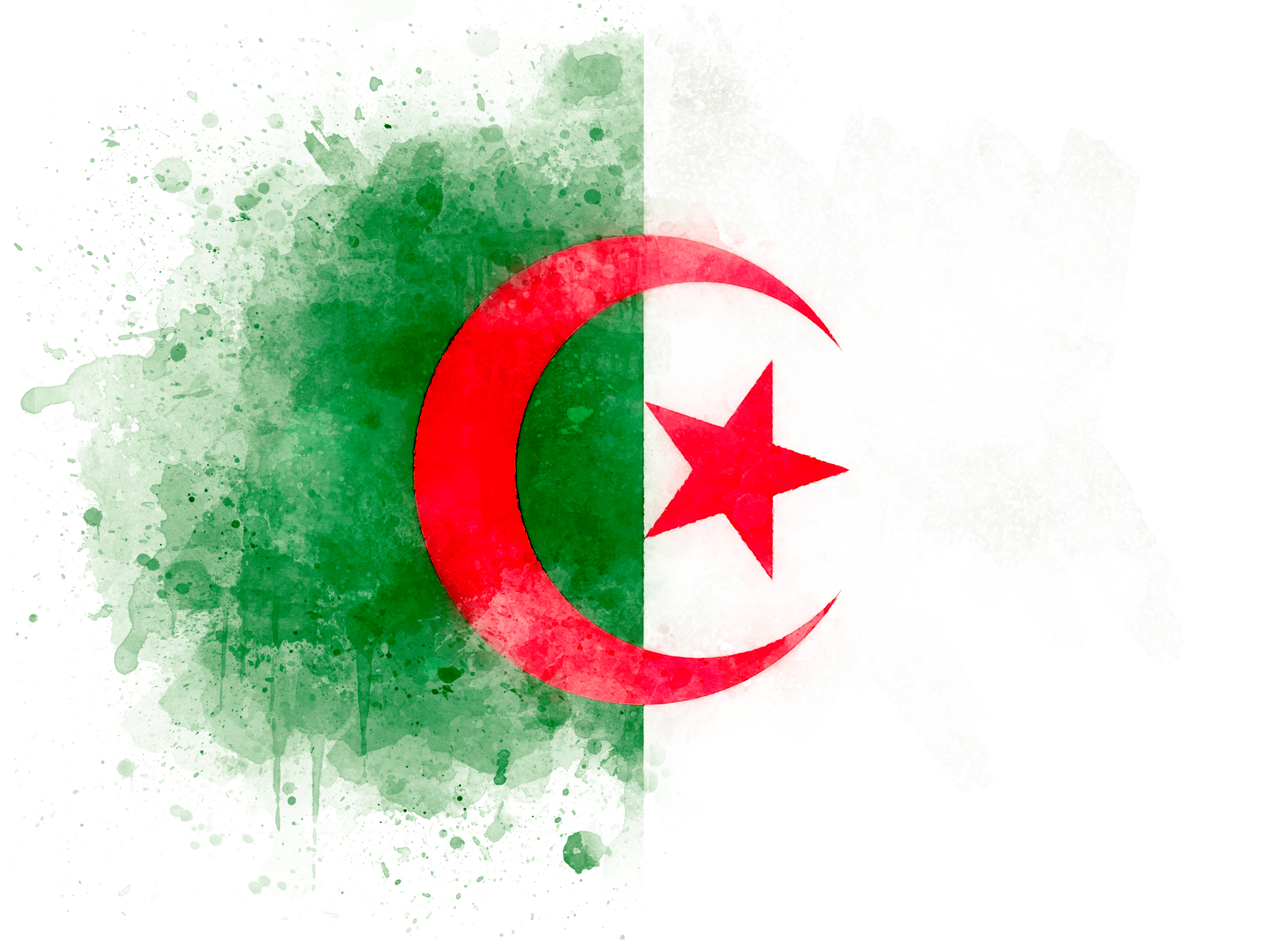 flag-algeria-watercolor-illustration